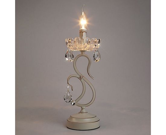  Настольная лампа декоративная Etna 12205/1T белый Strotskis, фото 3 