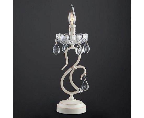  Настольная лампа декоративная Etna 12205/1T белый Strotskis, фото 5 
