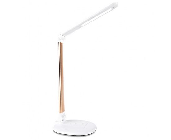  Настольная лампа офисная DE52 DE525 GD золото LED 3000-6400K 7W, фото 1 