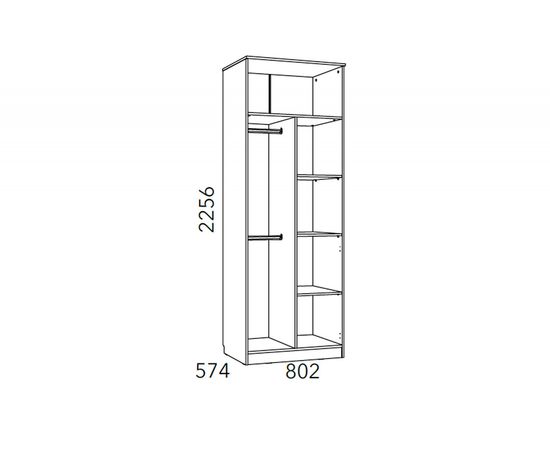  Шкаф платяной Фанк НМ 014.07 М, фото 2 