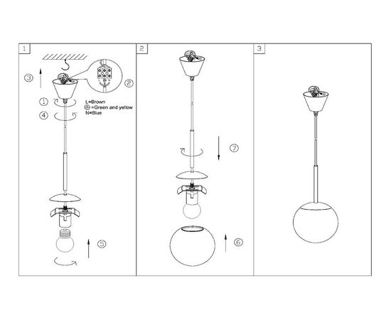  Подвесной светильник Balla 1584, фото 3 