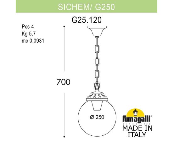  Подвесной светильник Globe 250 G25.120.000.AYE27, фото 2 