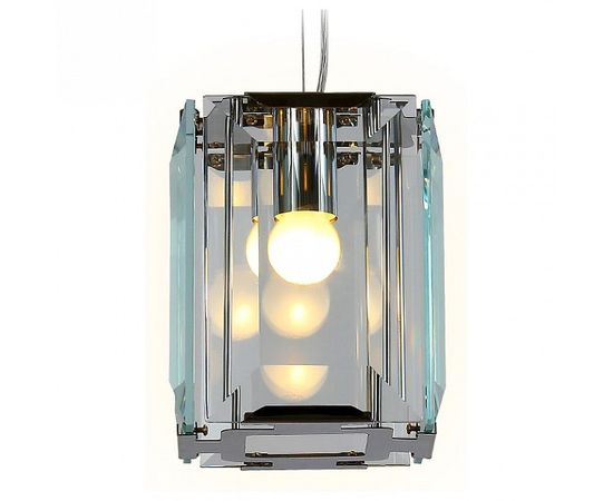  Подвесной светильник Traditional 6 TR5107 CH/CL хром/прозрачный E27/1 max 40W 150*150*1200, фото 1 