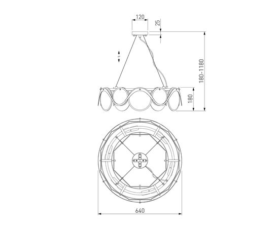  Подвесной светильник Galicia 354/6 Smart, фото 2 