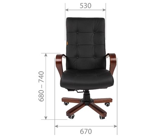  Кресло для руководителя Chairman 424WD, фото 2 