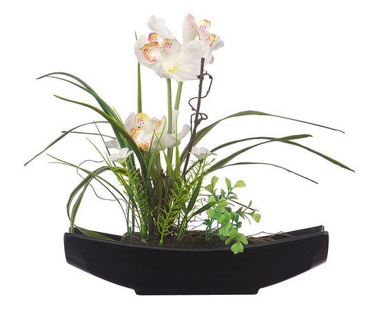  Растение в горшке (33.5 см) Орхидея в ладье YW-31, фото 3 