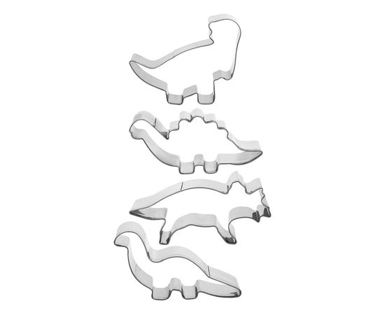  Набор из 4 форм для выпечки Динозаврики 17062, фото 3 