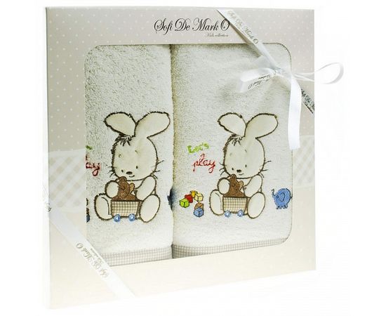  Набор полотенец для ванной детских (70x120 см) Bunny К-П-010б, фото 2 