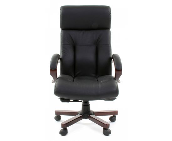  Кресло для руководителя Chairman 421 черный/орех темный, черный, фото 3 
