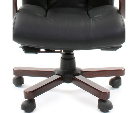  Кресло для руководителя Chairman 421 черный/орех темный, черный, фото 5 