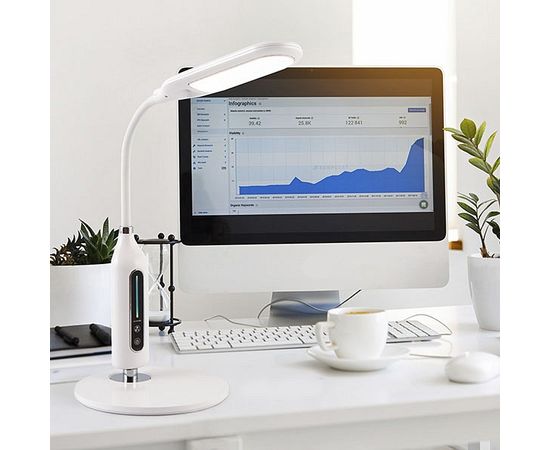  Настольная лампа офисная Soft 80503/1 белый 8W, фото 2 