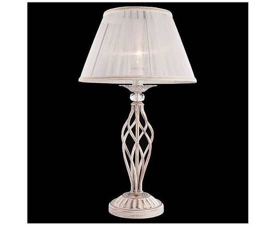  Настольная лампа декоративная Selesta 01002/1 белый с золотом, фото 1 