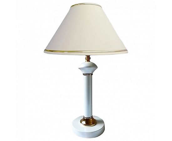  Настольная лампа декоративная Lorenzo 60019/1 глянцевый белый, фото 1 