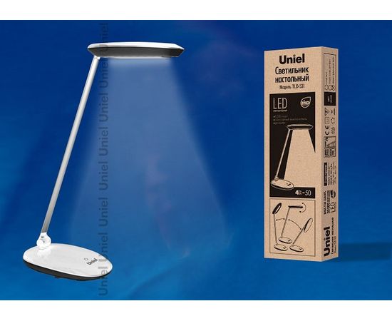  Настольная лампа офисная TLD-531 Black-White/LED/400Lm/4500K/Dimmer, фото 2 